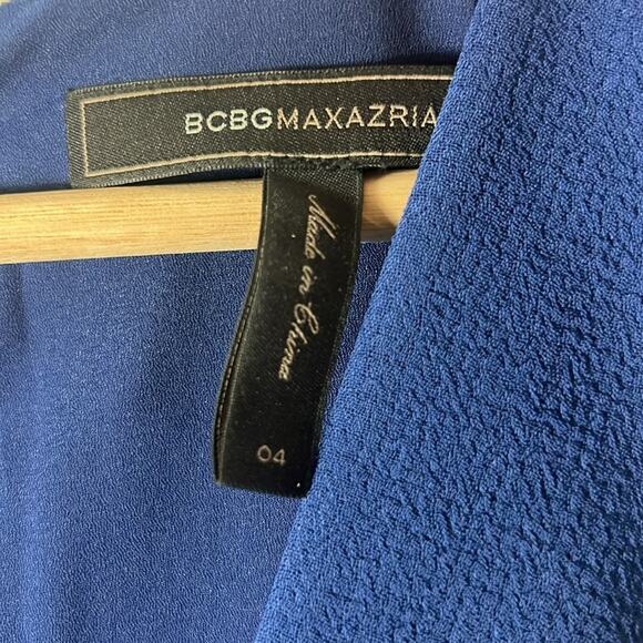 BCBGMaxAzria Lizette Maxi Dress Womens 4 Blue Colorblock Sleeveless Event Formal - Picture 6 of 7